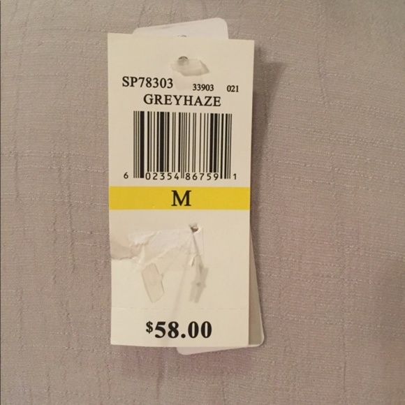 Beautiful Gray Top with Crochet Neckline - Picture 5 of 8